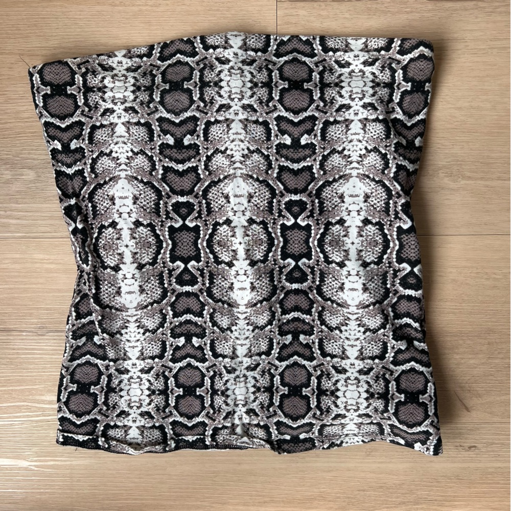 Snakeskin Tube Top